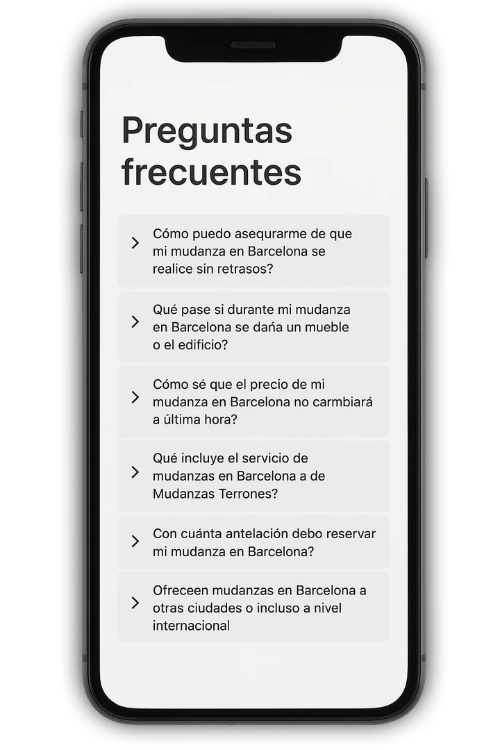 Mudanzas en Barcelona FAQs